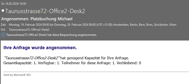Mainzer Datenfabrik - Platzbuchung mit Microsoft 365 und Outlook