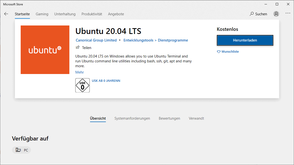 Mainzer Datenfabrik - Windows-Subsystem für Linux